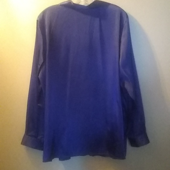 blue satin tunic - Picture 7 of 7